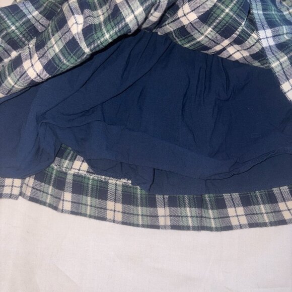 Cecil and Lou Girls Navy Green Plaid Corduroy Collar Blouse Holiday Prep 3T - Picture 9 of 14